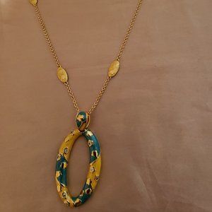 Beautiful Gold and Turquoise Necklace